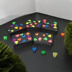 Black Beauty with Neon Embeds Soap